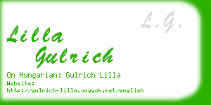 lilla gulrich business card